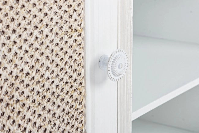 Credenza MDF Impiallacciato Bianca Moderna da Interno - EVERETT