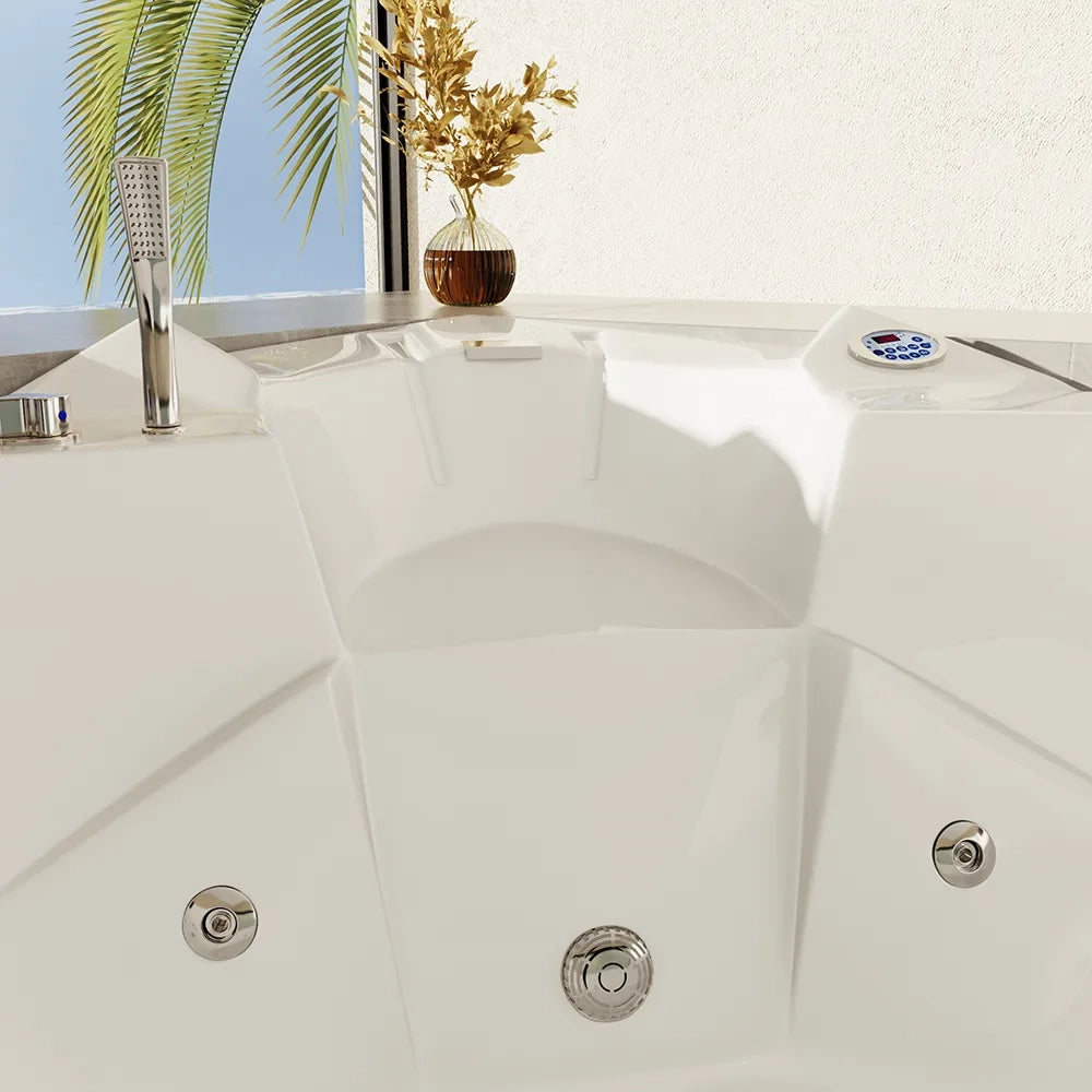 Vasca idromassaggio angolare 135x135 da interno con riscaldamento | Bliss