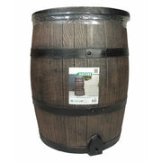 Raccoglitore d'acqua a forma di botte - NATURE - In PE rotostampato - 120 litri - Include accessori