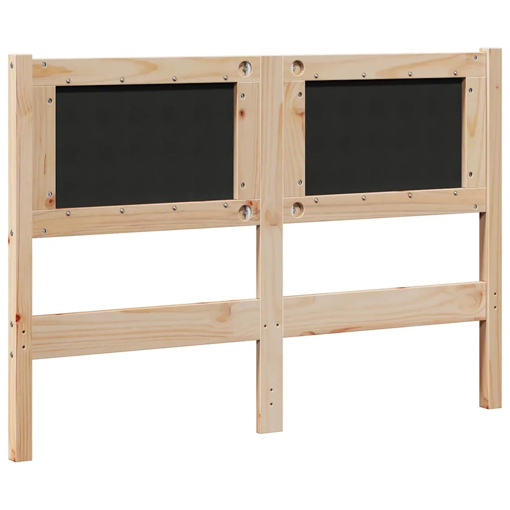 Testiera Altro-Testiera con Cuscini Marrone 120 cm Legno di pino massello 826151