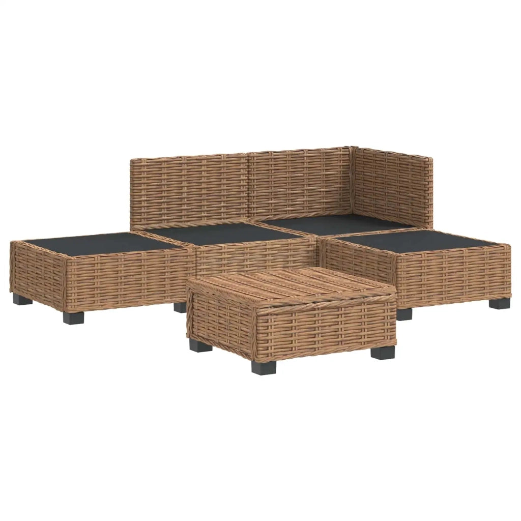 4 pz Set Lounge in Rattan con Cuscini GENDT Rattan naturale 3429844