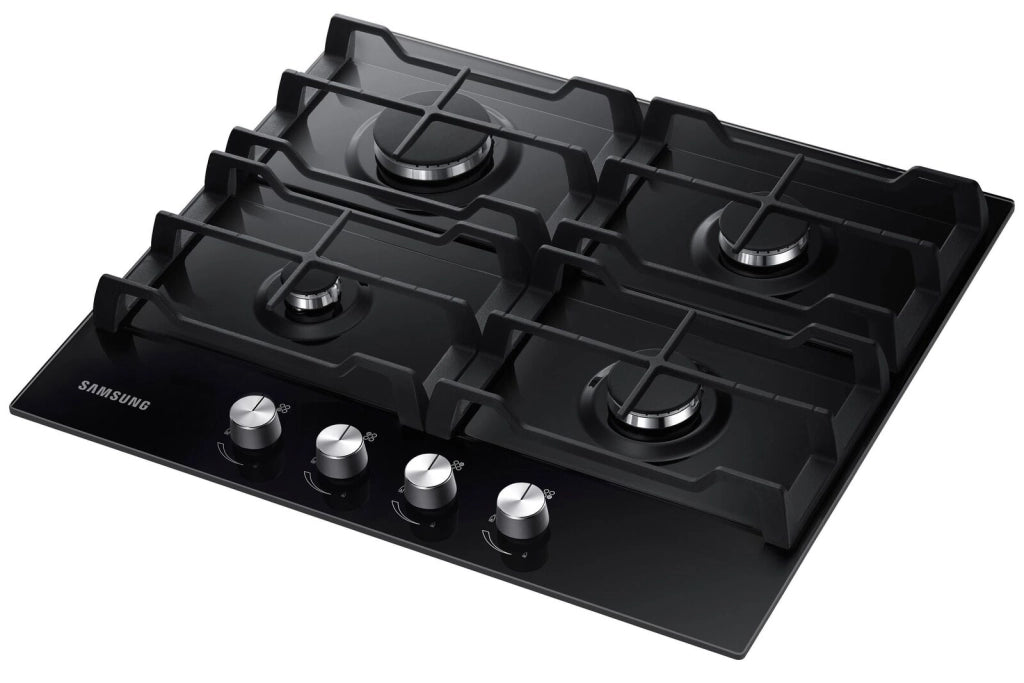 Samsung NA64H3010AK Piano Cottura a Gas 4 Zone Griglia in Ghisa 60 cm Nero