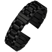 Cinturino orologio in acciaio inossidabile - Rilascio rapido - Cinturino orologio per uomo/donna - Cinturino di ricambio - 12/16/18/20/22/24 mm - Laccatura lucida/borchiate finitura