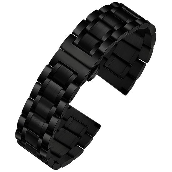 Cinturino orologio in acciaio inossidabile - Rilascio rapido - Cinturino orologio per uomo/donna - Cinturino di ricambio - 12/16/18/20/22/24 mm - Laccatura lucida/borchiate finitura