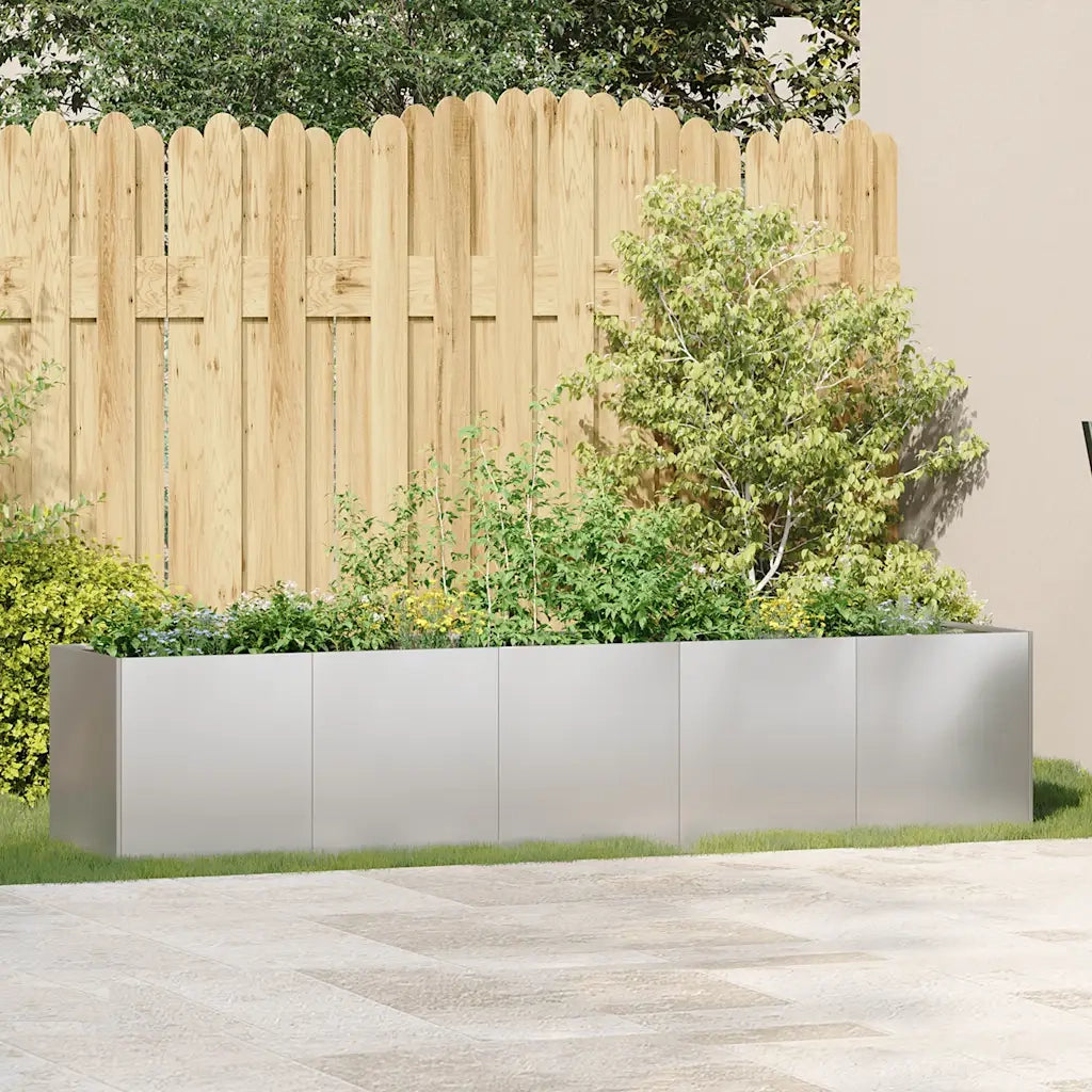 Fioriera 200x40x40 cm in Acciaio Inox 860686