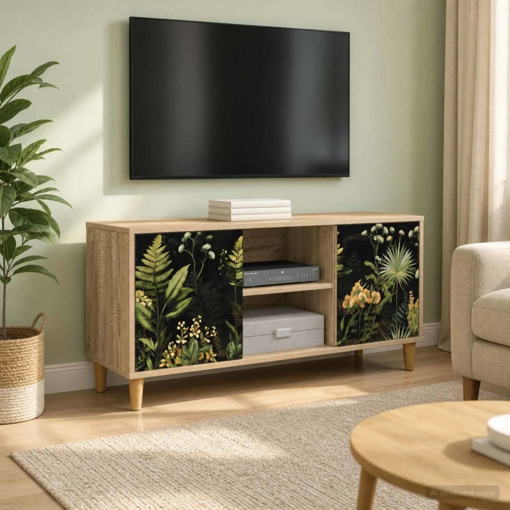 Mobile TV RHENEN 102 x 33 x 50 cm Sonoma Legno ingegnerizzato 8007029