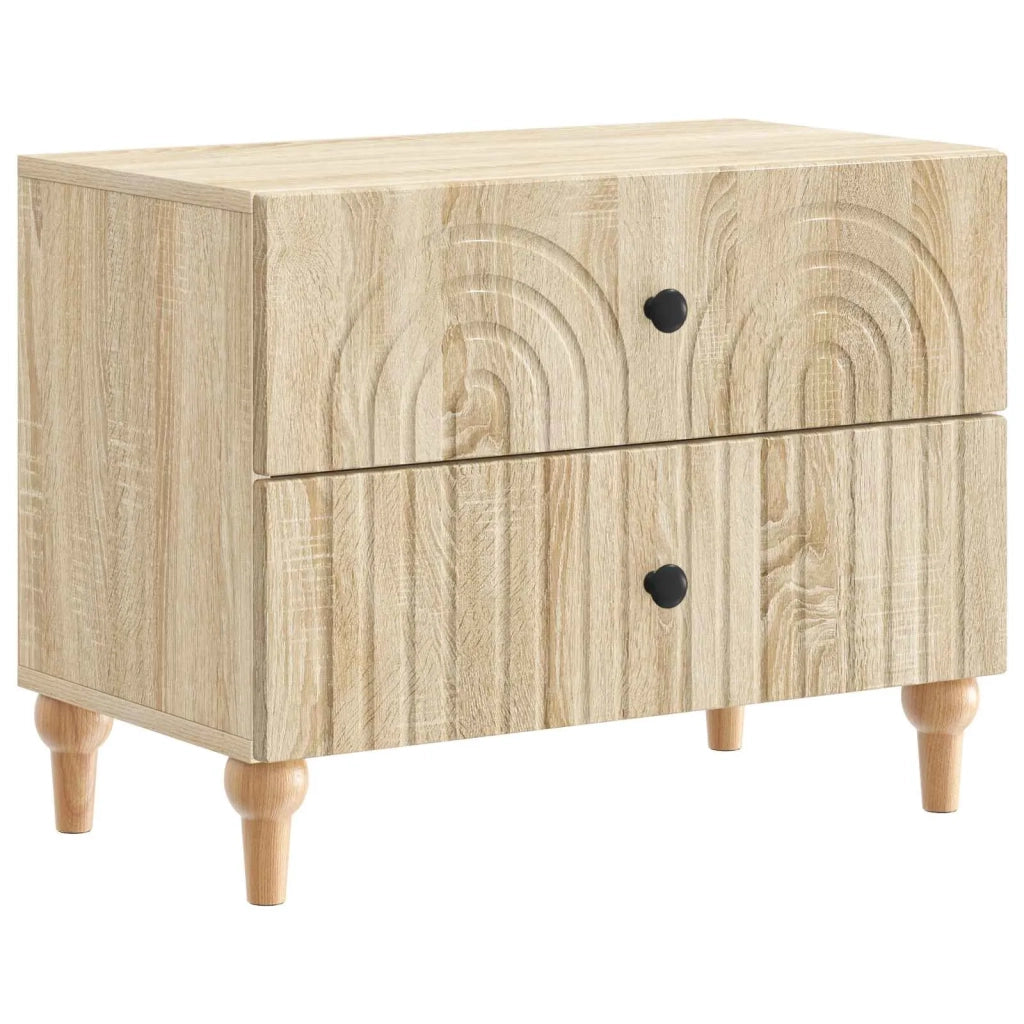 Armadio da Notte con cassetto Rovere Sonoma 62 x 34,5 x 48 cm 894087
