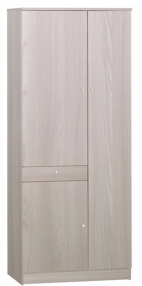 KIT ARMADIO MULTIUSO BAGNO CON 6 RIPIANI REGOLABILI H183 L77 P34 Cm FINITURA OLMO CHIARO SARMOG 323k