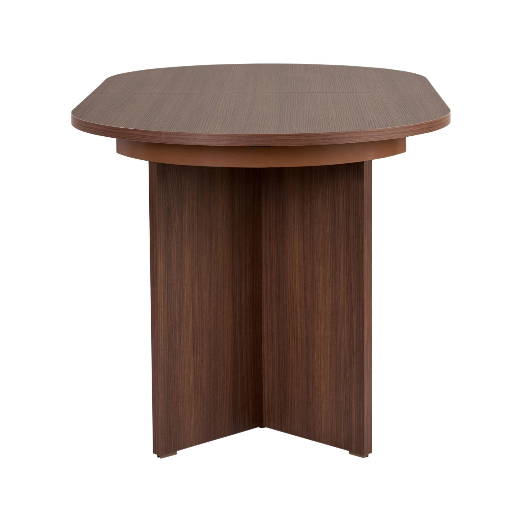 Noba, Tavolo Allungabile Allungabile, 160x90x75h cm Marrone Noce