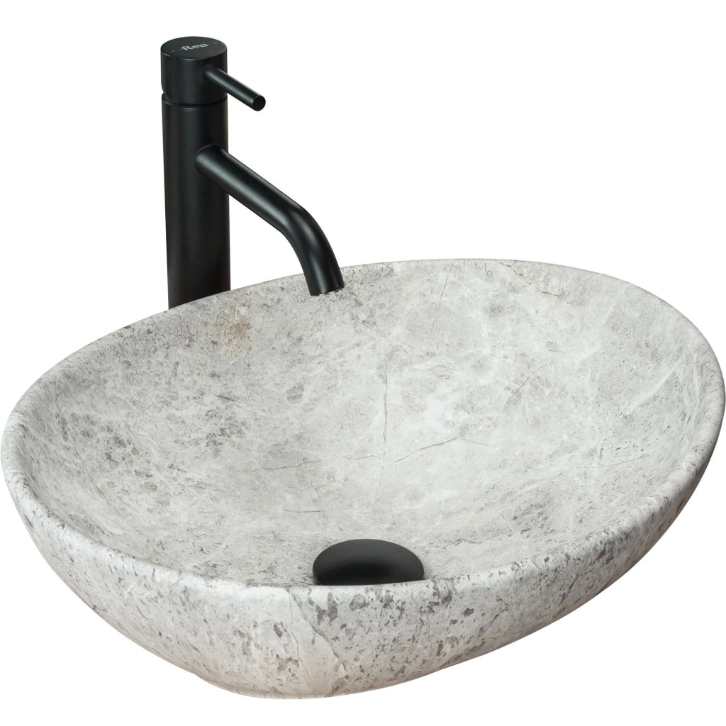 Lavabo Da Appoggio Rea Sofia Light Stone