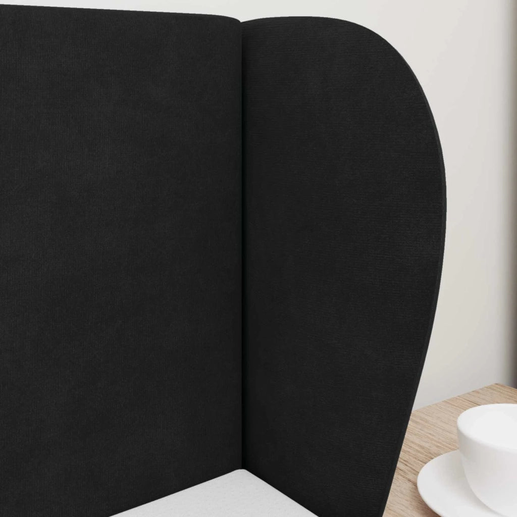 Orecchia della Testata Nero 40 x 23 x 6 cm Velluto CFW9966451