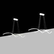 Trade Shop - Lampada Led A Sospensione Moderno Onde Intrecciate 28w 2240lm Cct Luce Variabile B56-3c -