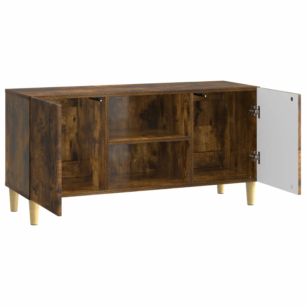 Mobile TV Rovere Fumo 102 x 34,5 x 50 cm Legno ingegnerizzato