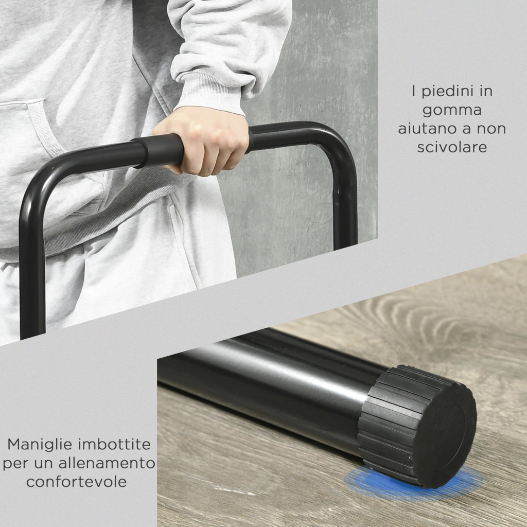 Tavolo bar ¨C zephmum ¨C Nero, acciaio, 90-102x65x80-90 cm