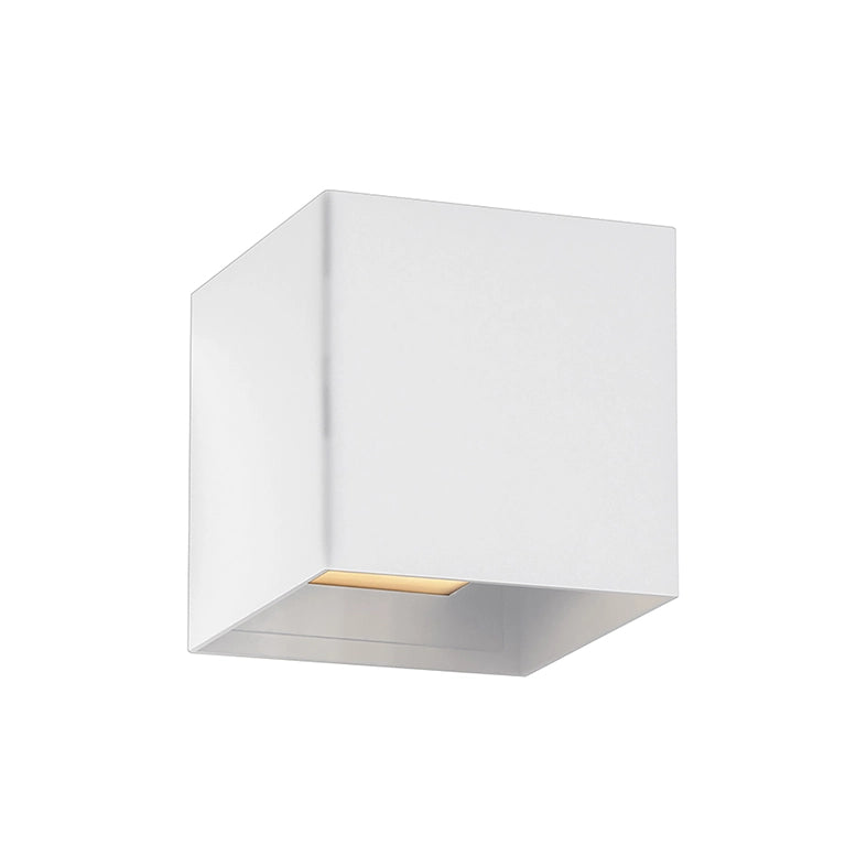 KADO Applique da parete per esterni biemissione colore Bianco, attacco E27, grado di protezione IP65, design moderno in alluminio - Rossini Group