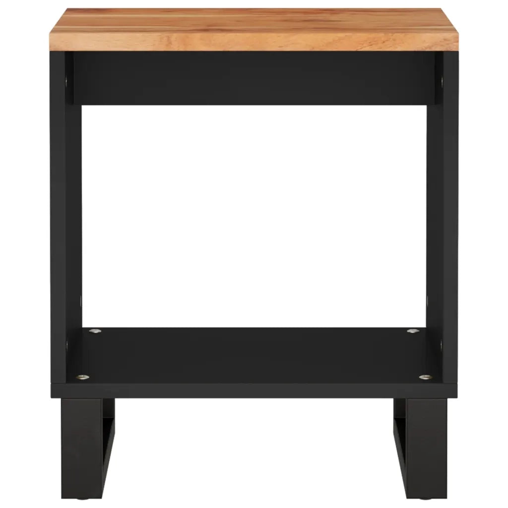 Tavolino da Soggiorno 40x31x46 cm Massello Acacia e Multistrato