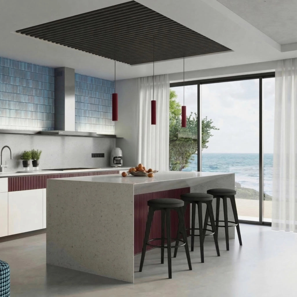 Plafoniera KARBON 60 bordeaux