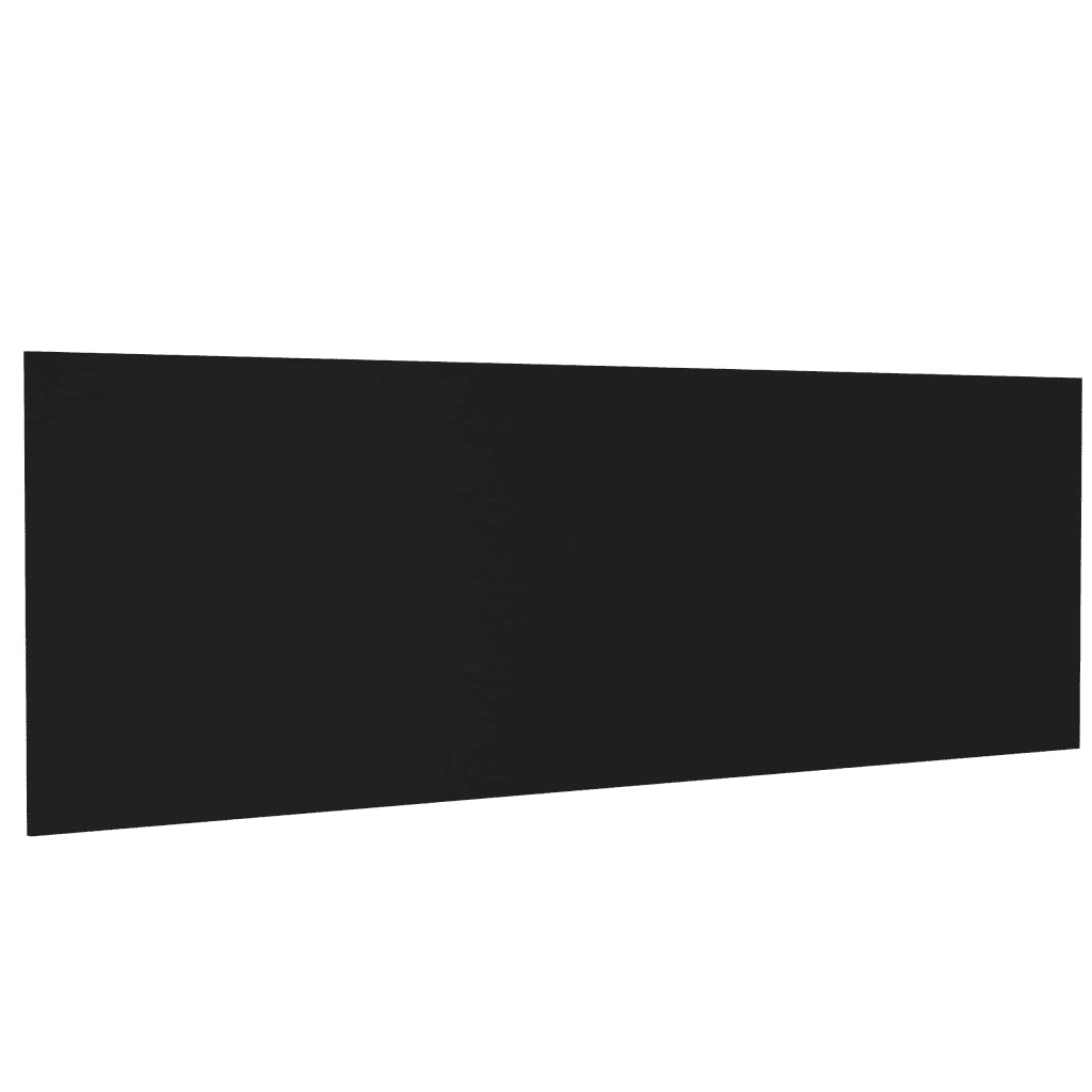 Testiera per Letto Nera 240x1,5x80 cm in Legno Ingegnerizzato 811053