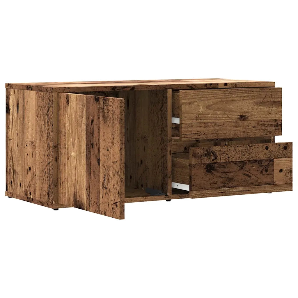 Mobile Porta TV Legno Antico 80x34x35,5 cm Legno Multistrato 856010