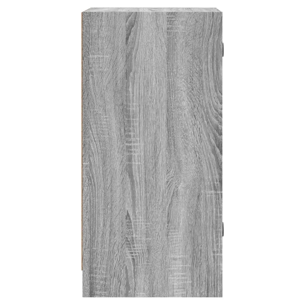 Mobile con Ante in Vetro Grigio Sonoma 35x37x75,5 cm 836404