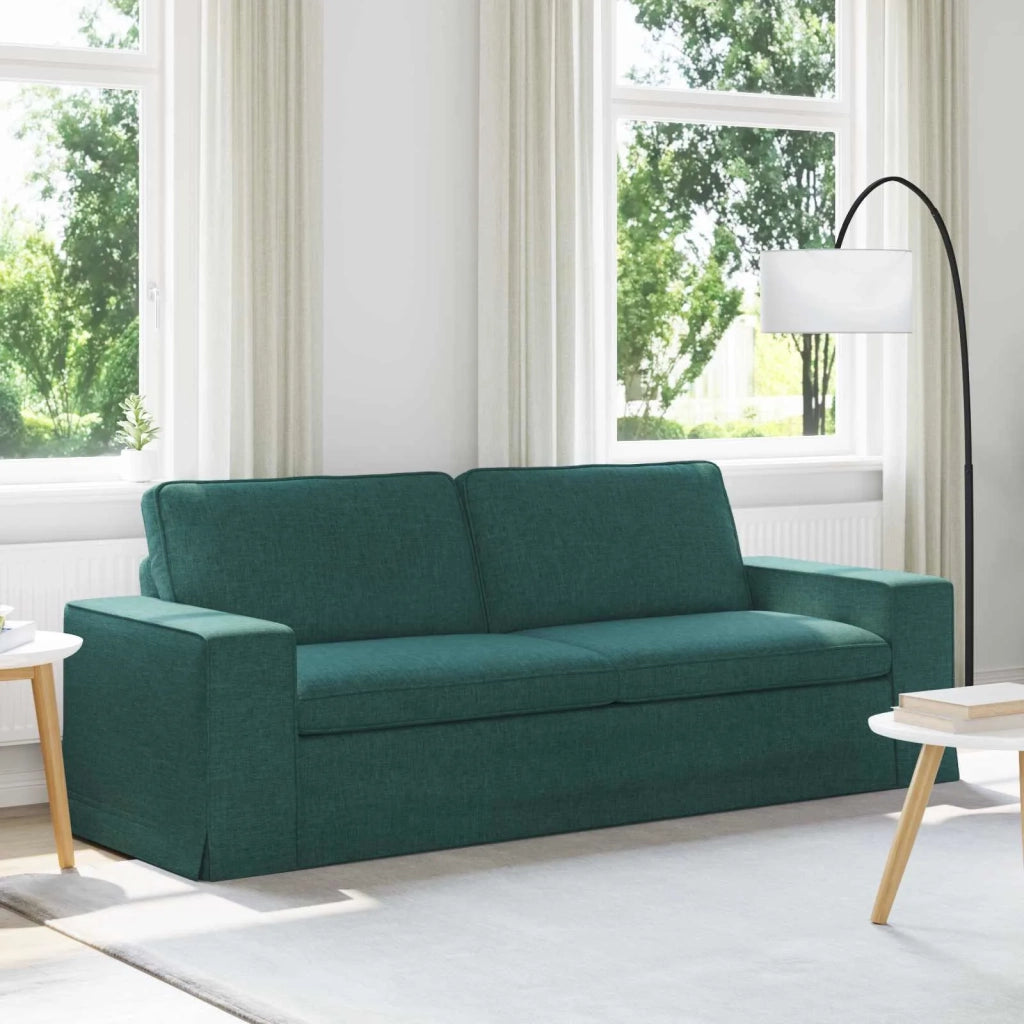Divano Verde Scuro 222 x 80 x 82 cm Tessuto 42024400