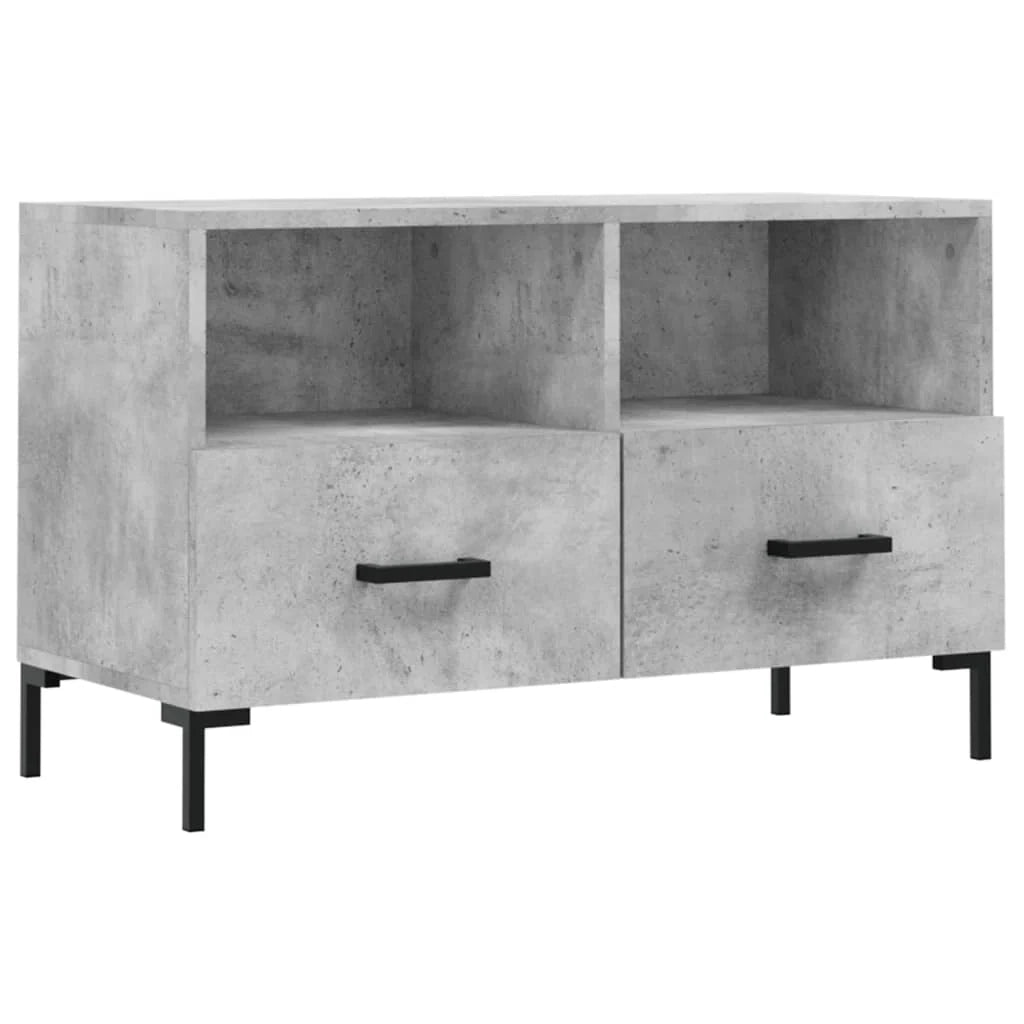Mobile TV multimediale mensola TV credenza TV sala da pranzo soggiorno camera da letto 80 x 36 x 50 cm legno ingegnerizzato grigio 02_0026300