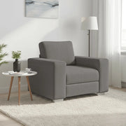vidaXL Divano Sedia Grigio Chiaro 60 cm Tessuto di Velluto a Coste