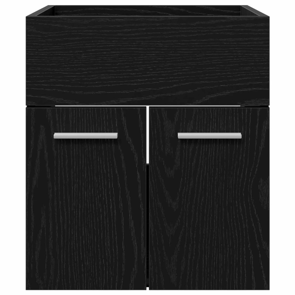 Armadio sottolavello con porta Rovere Nero 41 x 38,5 x 46 cm 8003719