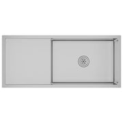Lavello da Cucina Lavorato a Mano-Lavandino-Lavabo in Acciaio Inox 113728