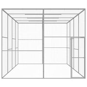 Gabbia per Gatti 6x3x2,5 m in Acciaio Zincato 146362