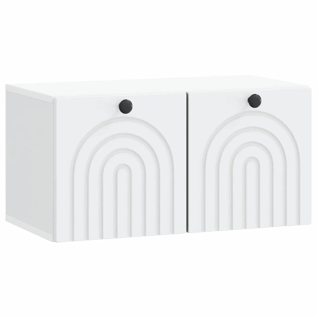 Mobile Porta TV da Muro Bianco 59,5 x 31 x 30 cm 898195