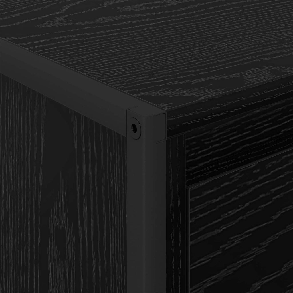 Tavolino da salotto con cassetto Rovere Nero 100 x 46 x 40 cm 886444