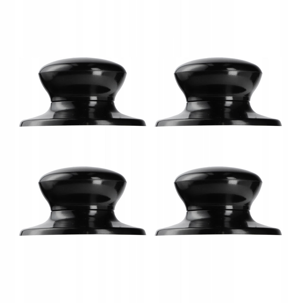 Pomello per coperchio KADAX, pomello per coperchio pentola, pomello per padella, nero, 4 pezzi