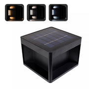 FARETTO SOLARE LED CUBICO CON CCT SWITCH TRIPLA TEMPERATURA DI COLORE 3000K/4000K/6500K - RICARICA EFFICIENTE E GRADO DI PROTEZIONE IP65
