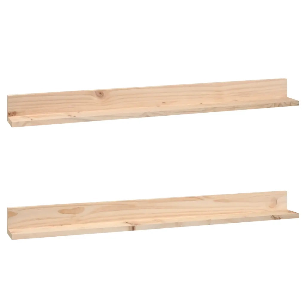 Mensole da Parete 2 pz 110x11x9cm in Legno Massello di Pino cod mxl 33318