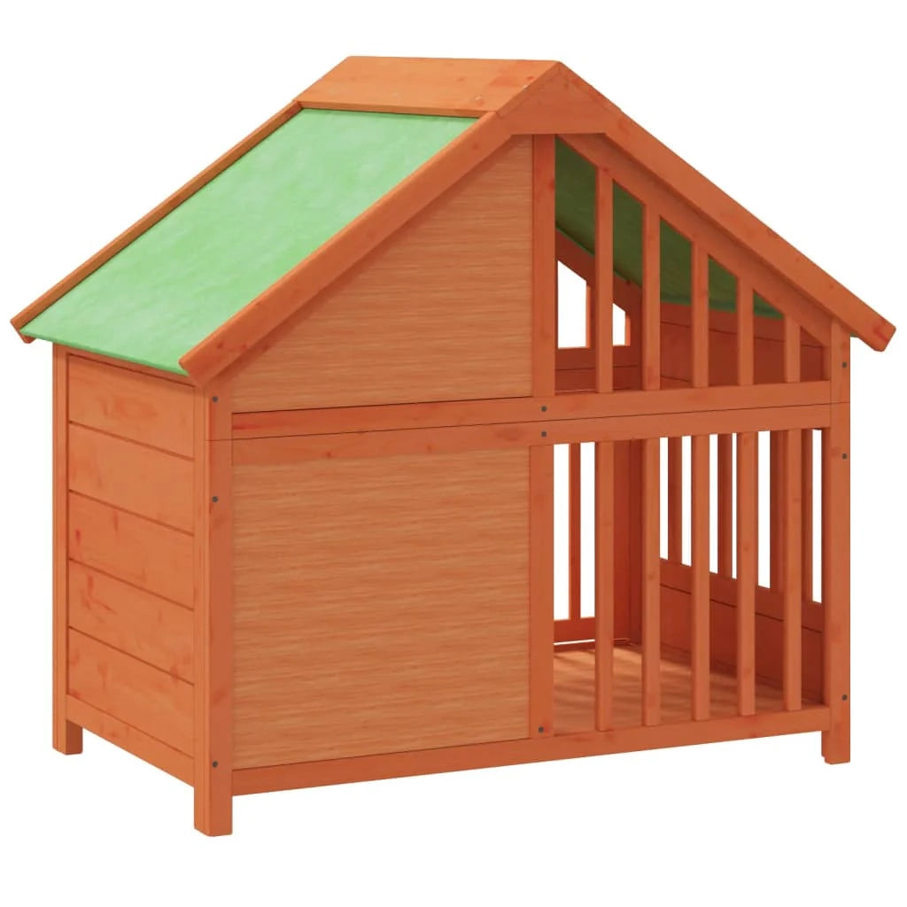 Cuccia gabbia per animali pac 96 x 60,5 x 87 cm legno massello di pino marrone 02_0041724