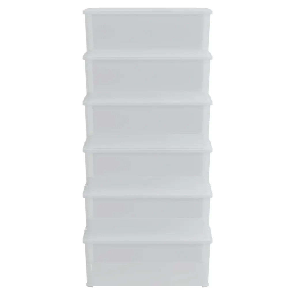 Contenitori in Plastica 6 pz 10 L Impilabili CFW8438143