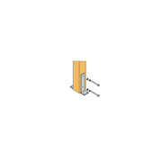 Kit viti 10x110 mm per ancoraggio palo 9x9 - 2 pz - Acciaio zincato