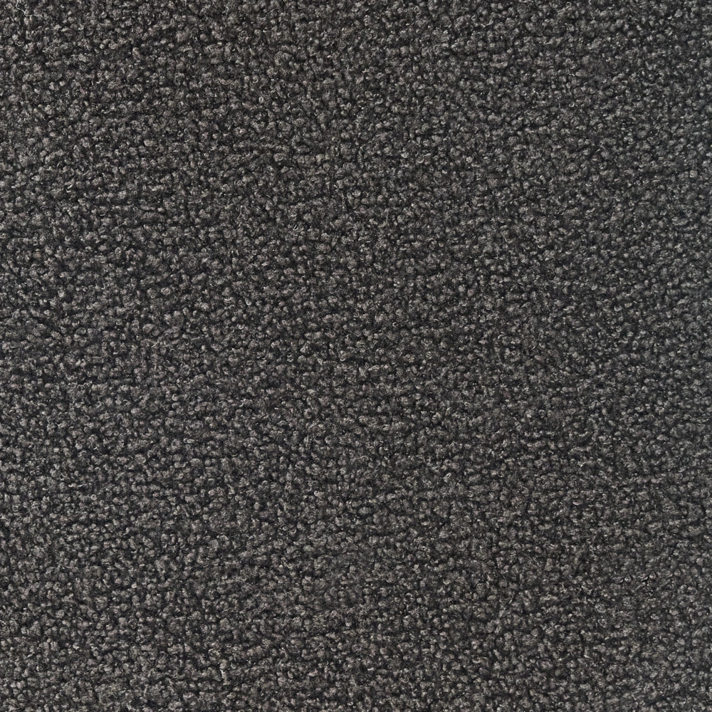Panca Boucle nero e marrone scuro con gambe in legno imbottite Panca per corridoio e panca da letto