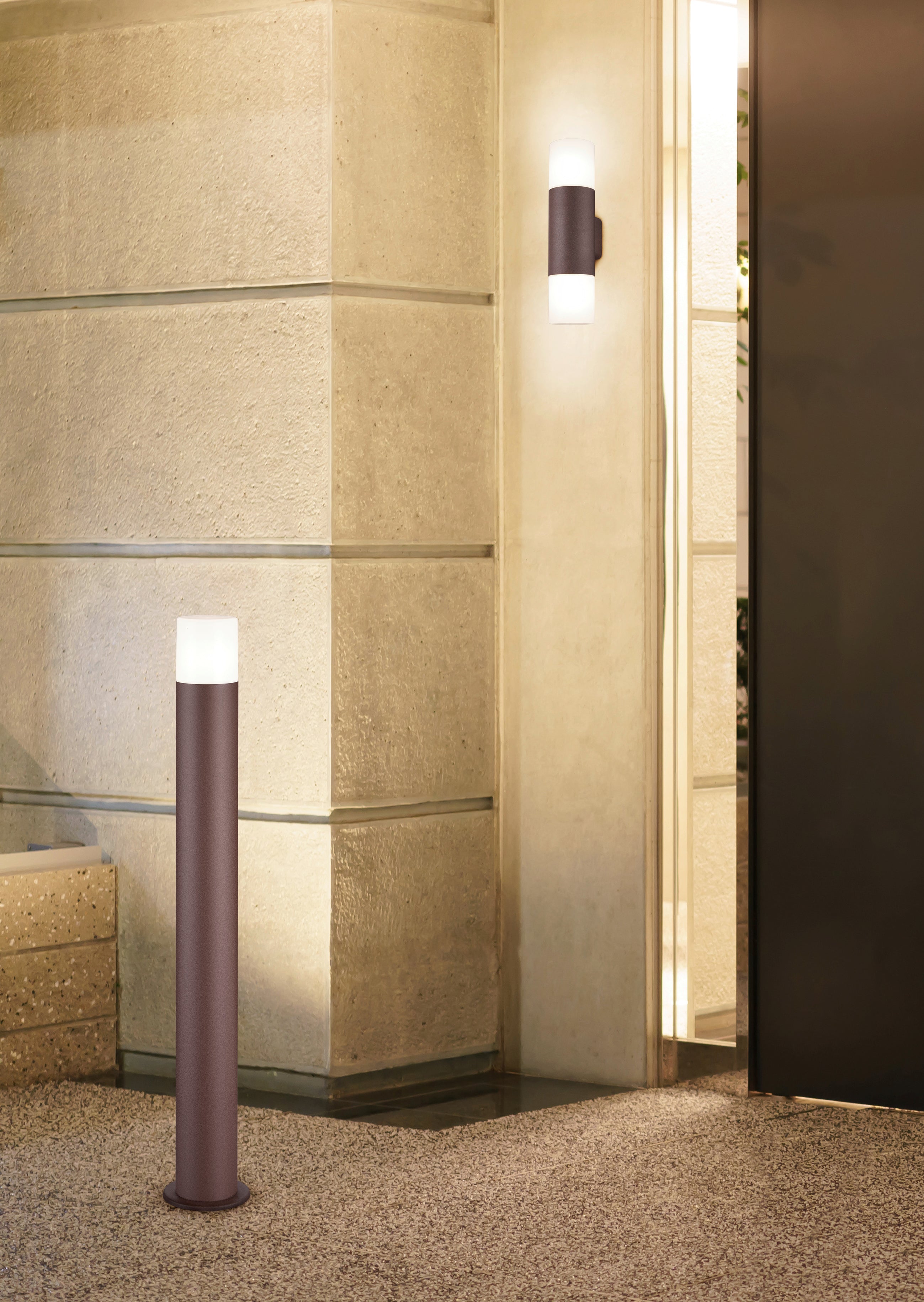 Applique da Esterno  E27 in Pressofusione di alluminio Ruggine