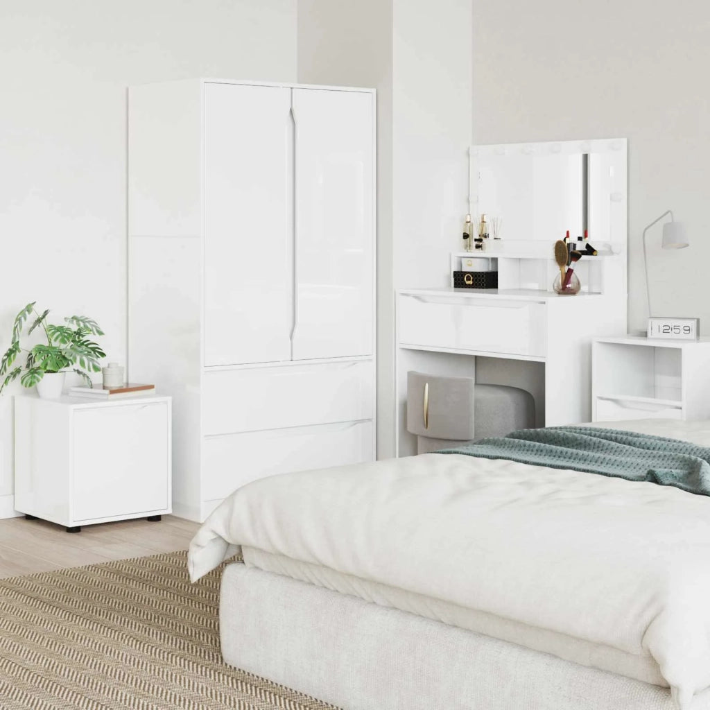 Mobile da Bagno Bianco Lucido 40,5 x 40 x 44 cm 888951