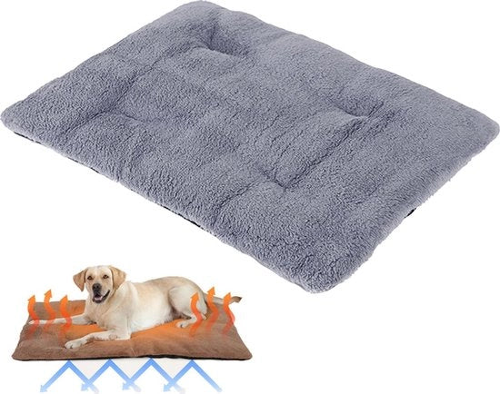 Panno di calore isolante per animali, coperta per cani, cuscino di calore per gatti e cani, degenza, degenza isolante, grigio, 36*50*4,5 cm
