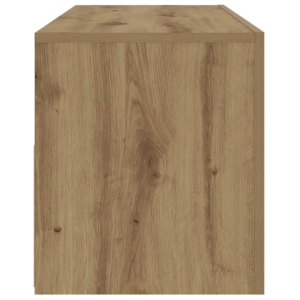 Comodini 2 pz con Luci LED Rovere Artigianale 60x35x40 cm 3329162