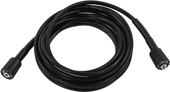 Hogedrukreinigingsslang PVC-rubber 9m per dakraam - Autowasslang M22 15MM 2 estremità.
