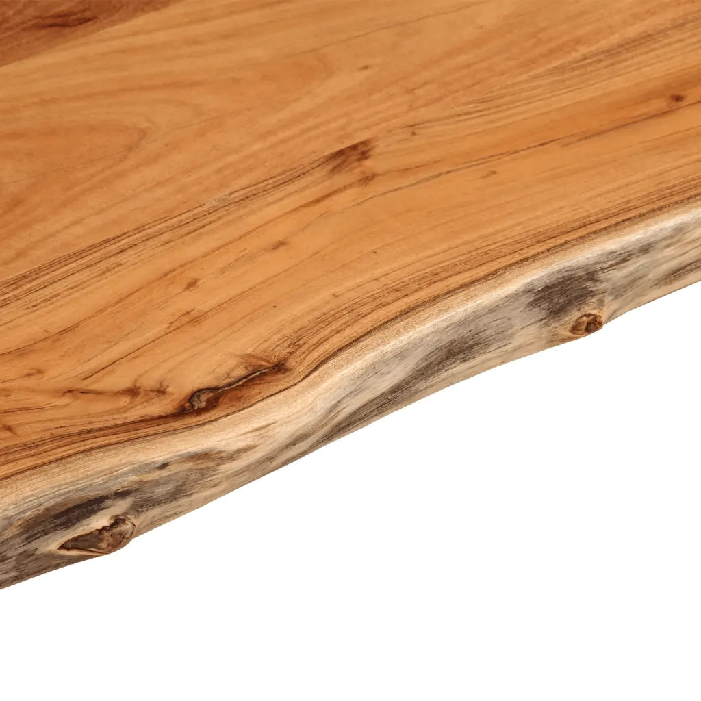 Piano Bagno 120x60x3,8 cm Rettangolare Legno Massello di Acacia 370312