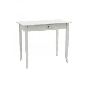 Scrivania mod cindy in legno Shabby chic bianco
