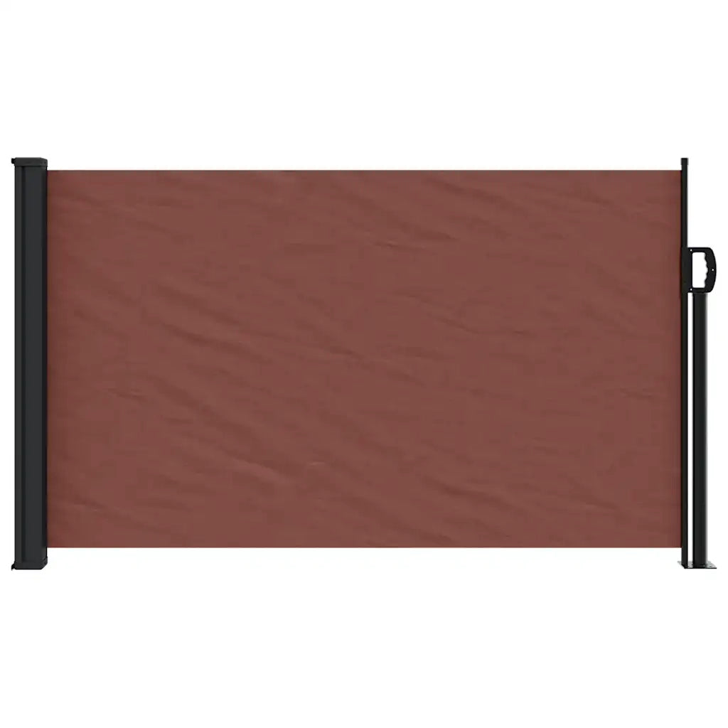 Tenda da Sole Laterale Retrattile Marrone 120x500 cm 4004404