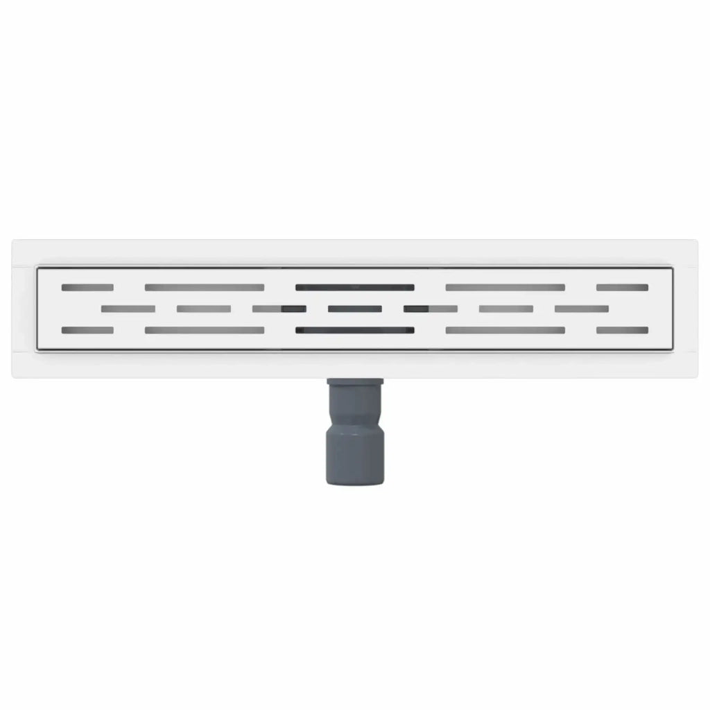 Drenaggio doccia con design a striscia Argento 60 cm CFW7313216