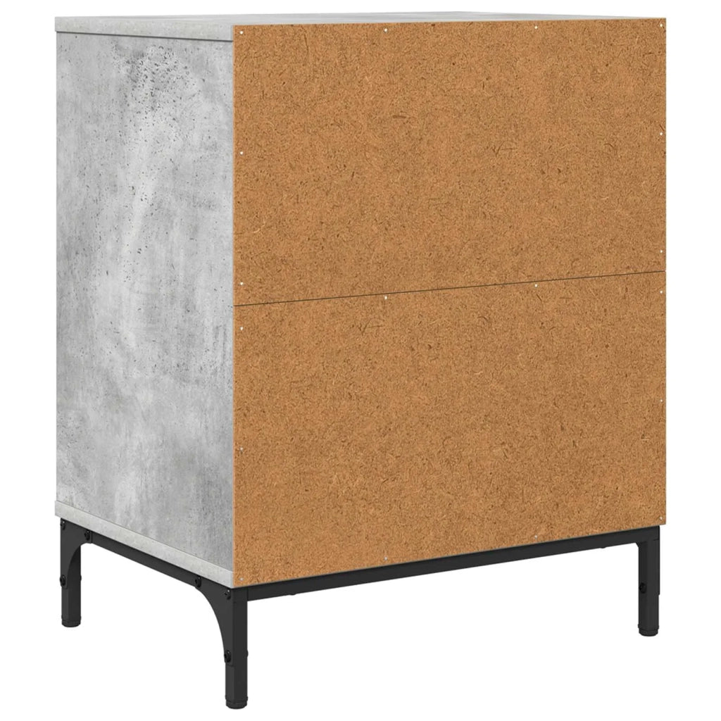 Armadio da Notte 2 pcs Grigio cemento 49 x 36 x 61 cm 883481