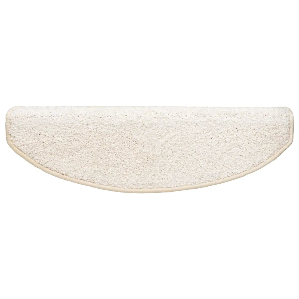 Tappetini per scale autoadesivi 15 pz 80 x 24,5 x 3,5 cm Bianco 42038657